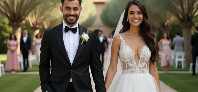 Le mariage de Nabil Fekir et sa femme : secrets et moments marquants de leur union Le mariage de Nabil Fekir et sa femme : secrets et moments marquants de leur union